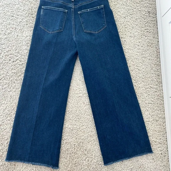 Paige Anessa Wide-Leg Cropped Jeans size 28 - Picture 2 of 4